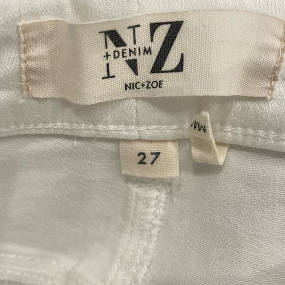 Nic + Zoe NZ Denim Mid Rise 5” Jean Short Paper White Women’s Sz 27 - Picture 8 of 8